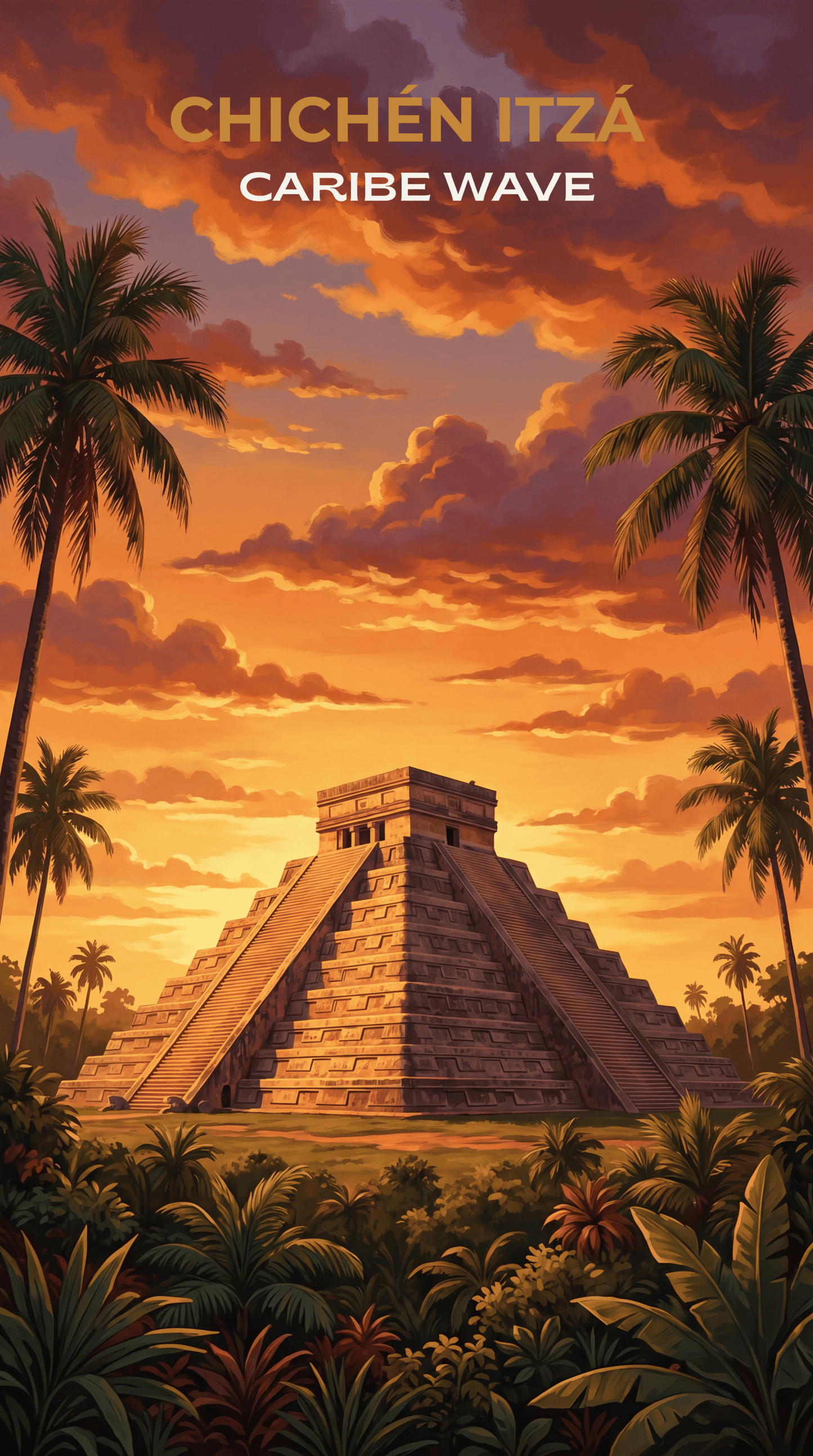 Chichén Itzá | Toalla de Playa XL Reciclada RPET